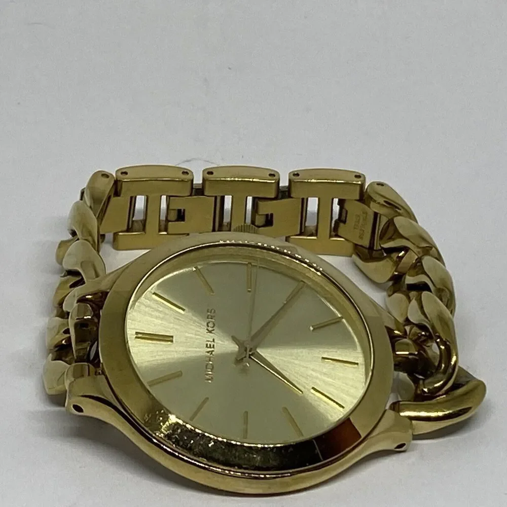 Michael Kors Slim Runway MK3222 Women's Stainless Steel Analog Dial Watch EY186